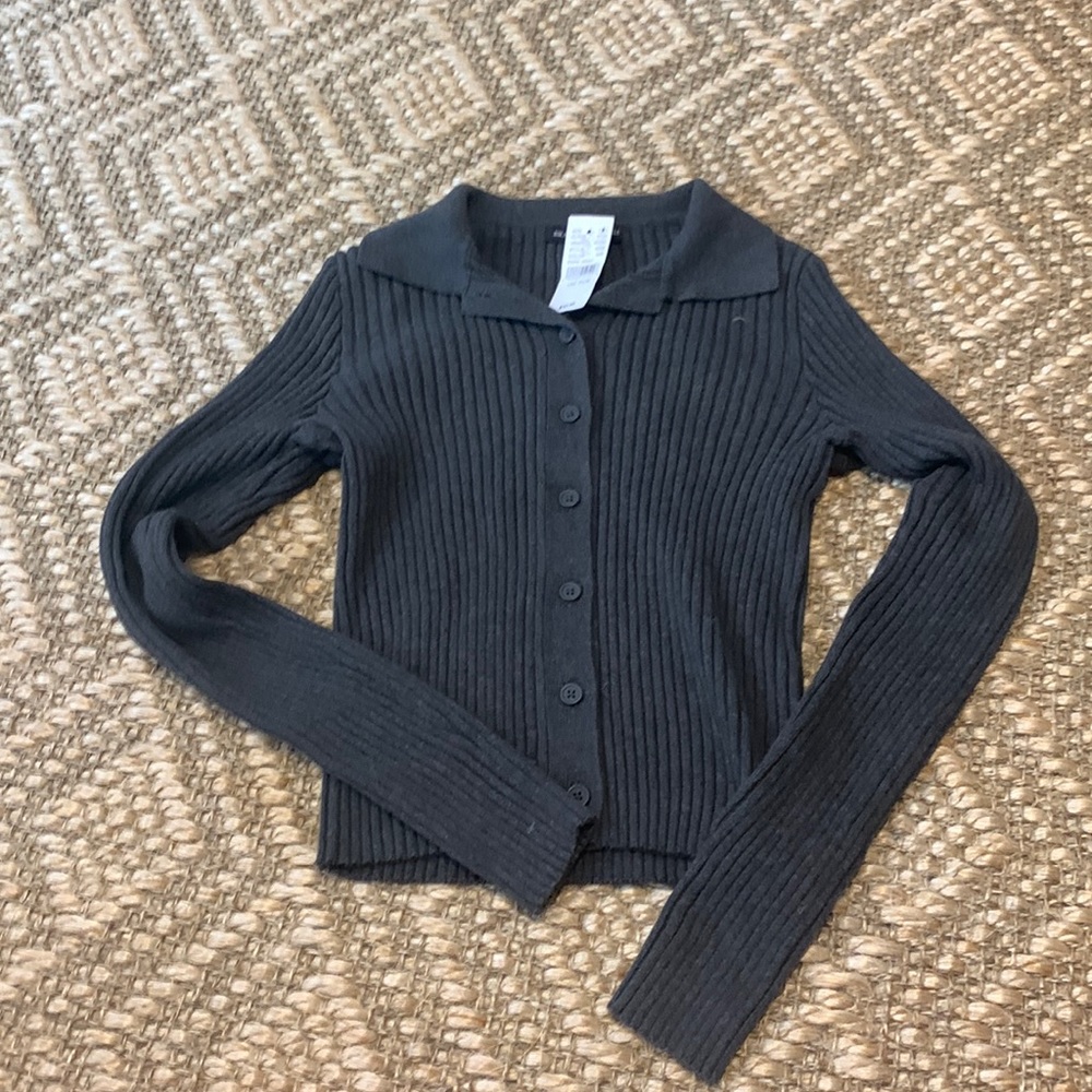 Dark grey brandy sweater